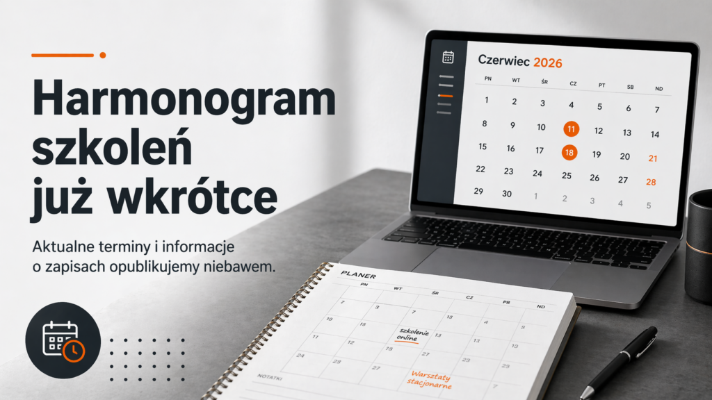 Informacja o harmonogramie szkoleń